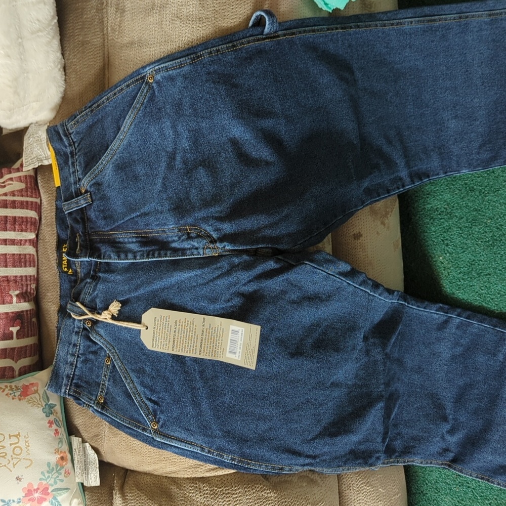 Men's flannel lined jeans